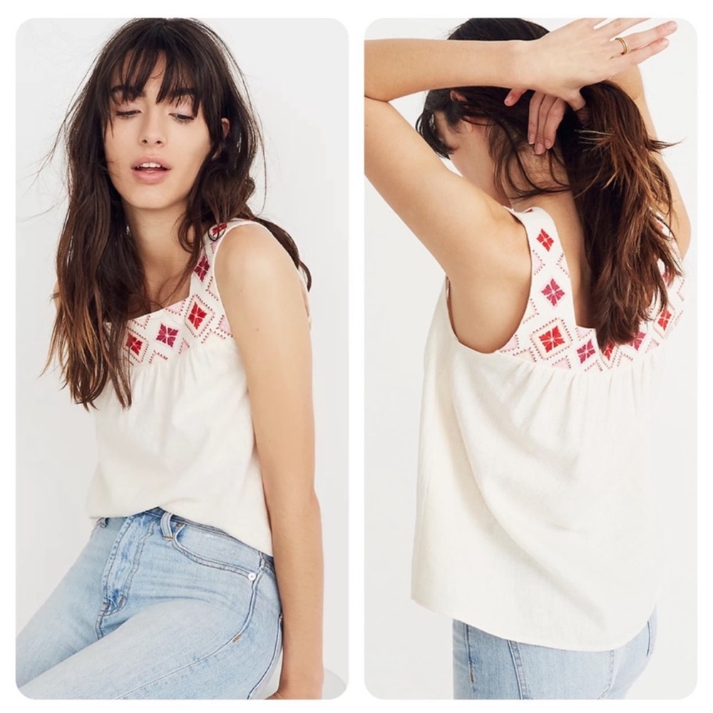 Madewell Embroidered Tank